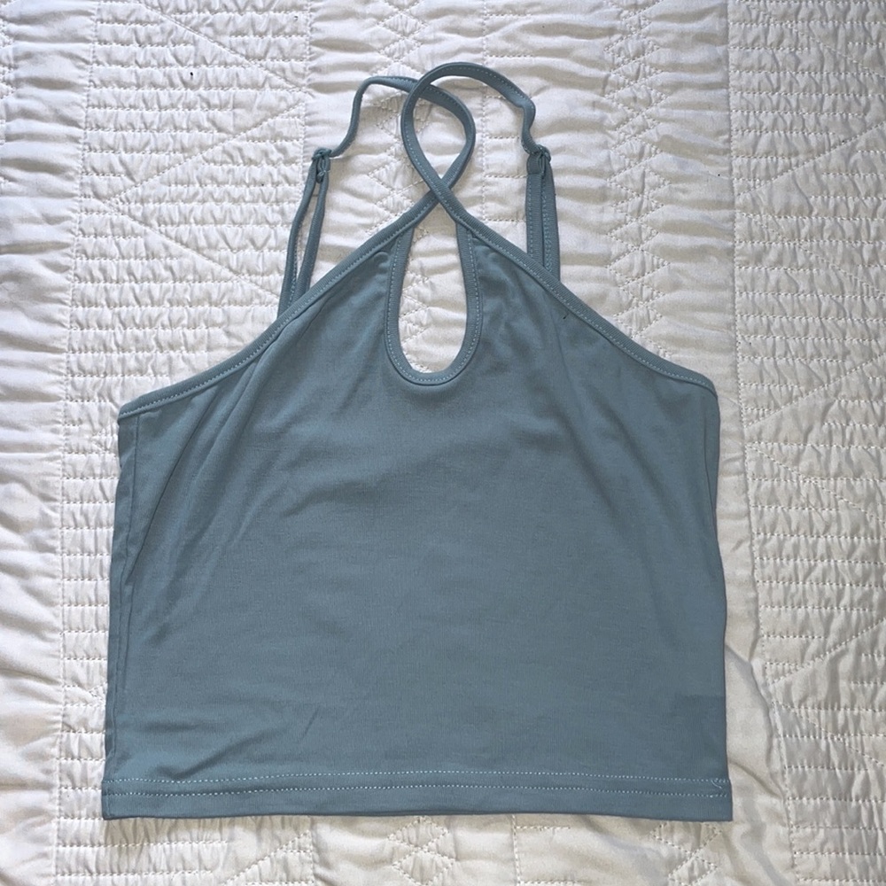 SHEIN Crisscross Halter Top